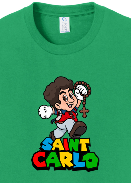 Super St. Carlo Acutis Youth T-Shirt