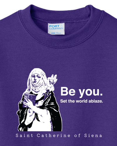 Be You - St. Catherine of Siena - Youth Crewneck Sweatshirt