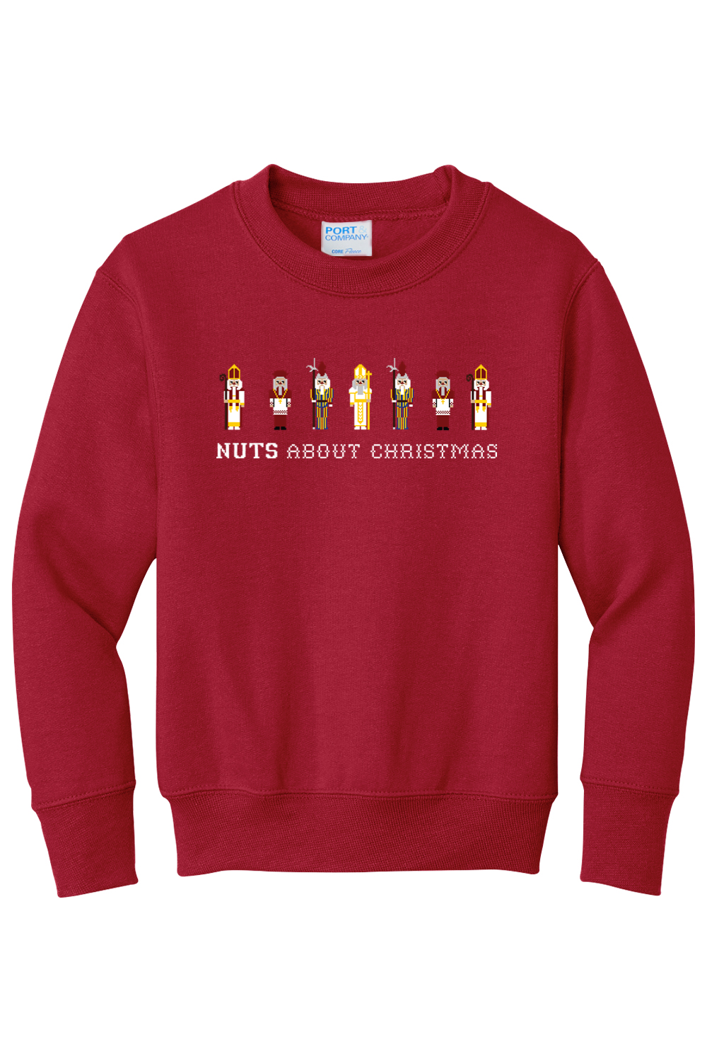 Nuts About Christmas - Youth Crewneck Sweatshirt