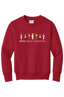 Nuts About Christmas - Youth Crewneck Sweatshirt