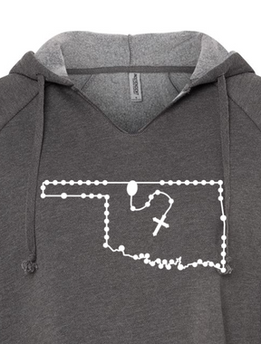 Oklahoma Catholic Rosary Drop Hoodie