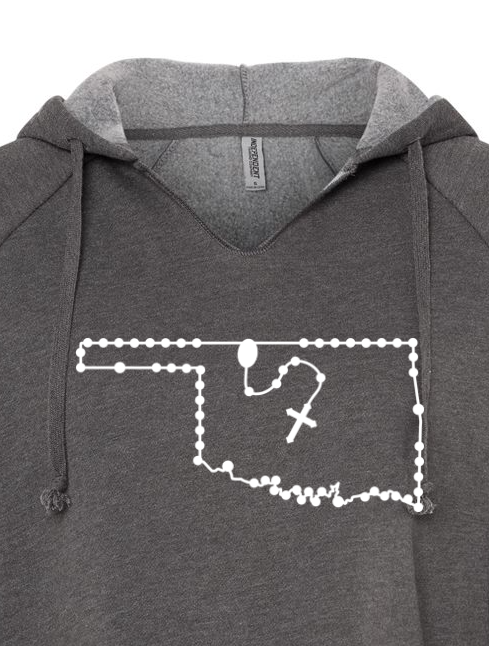 Oklahoma Catholic Rosary Drop Hoodie
