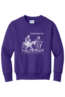 Family Road Trip - Holy Family - Youth Crewneck Sweatshirt