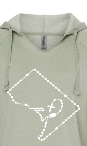District of Columbia Catholic Rosary Drop Hoodie