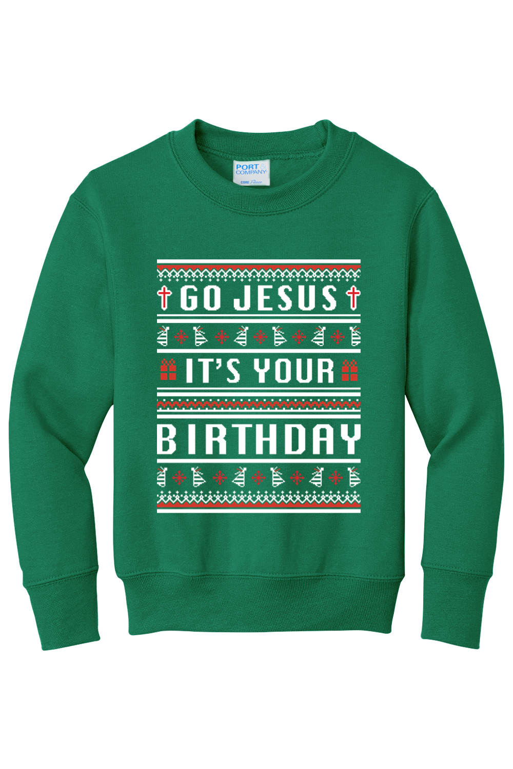 Go Jesus, It's your Birthday! Youth  Crewneck Sweatshirt