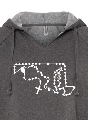 Maryland Catholic Rosary Drop Hoodie