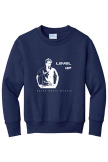 Level Up - St. Carlo Acutis - Youth Crewneck Sweatshirt