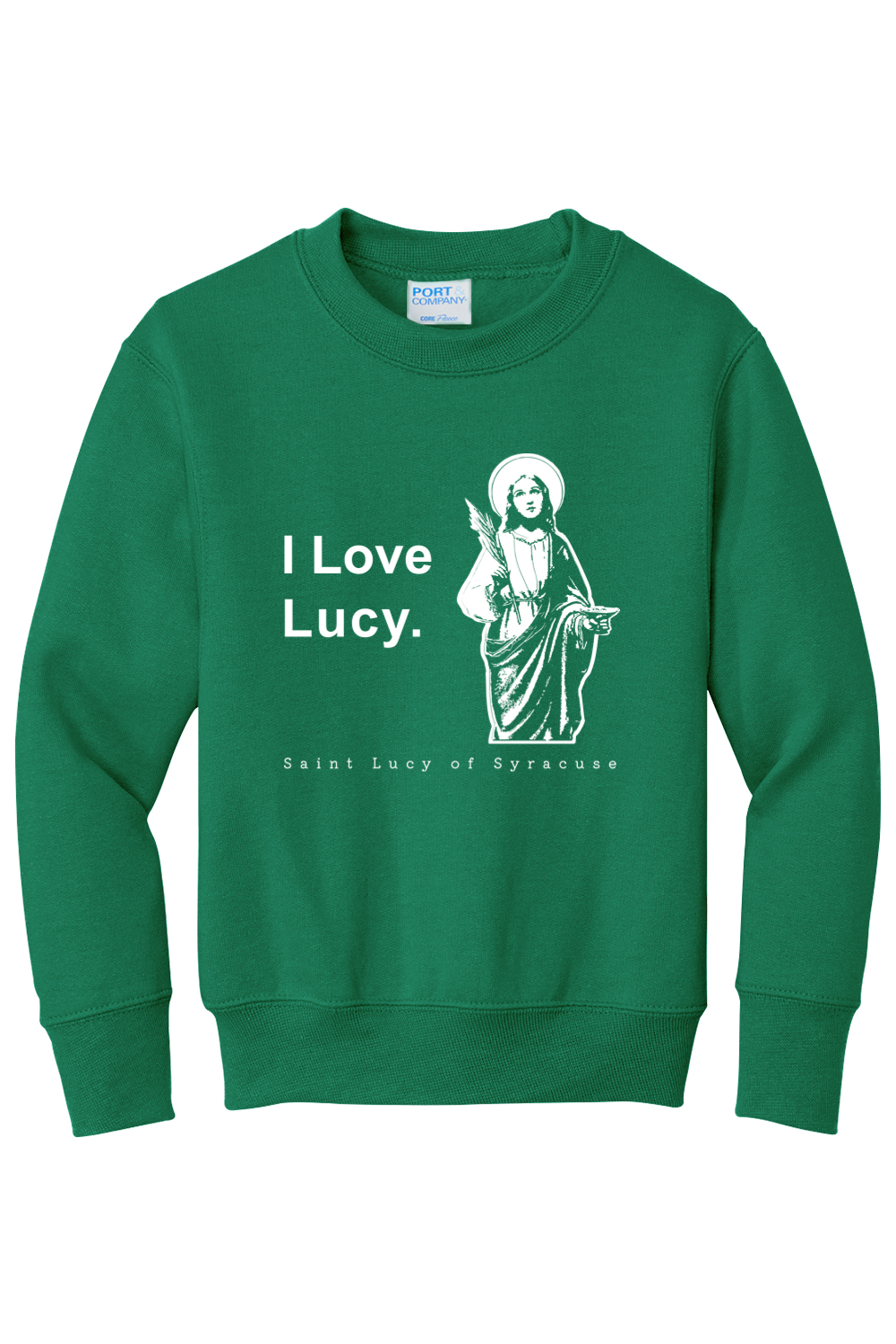 I Love Lucy - St. Lucy - Youth Crewneck Sweatshirt
