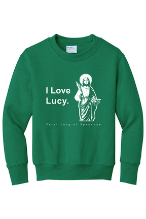 I Love Lucy - St. Lucy - Youth Crewneck Sweatshirt