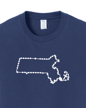 Massachusetts Catholic Rosary Youth T-shirt