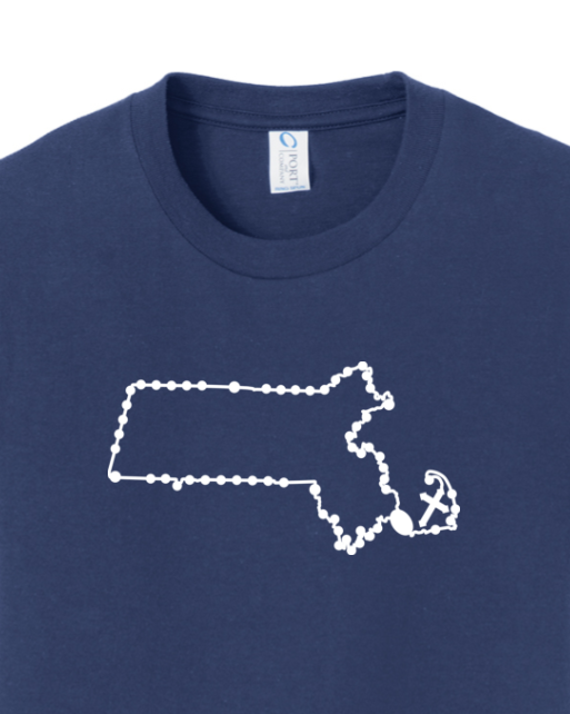Massachusetts Catholic Rosary Youth T-shirt
