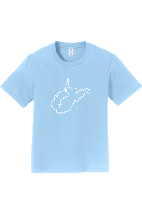 West Virginia Catholic Rosary Youth T-shirt