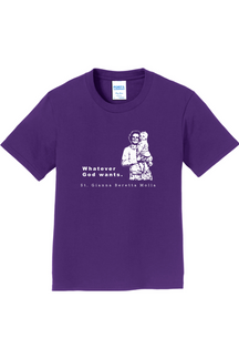 Whatever God Wants - St. Gianna Molla Youth T-Shirt