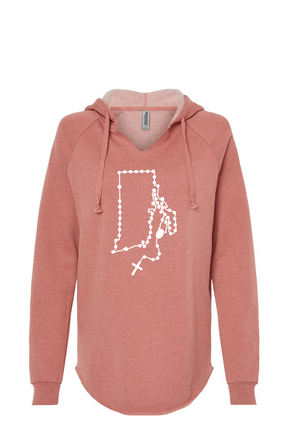 Rhode Island Catholic Rosary Drop Hoodie