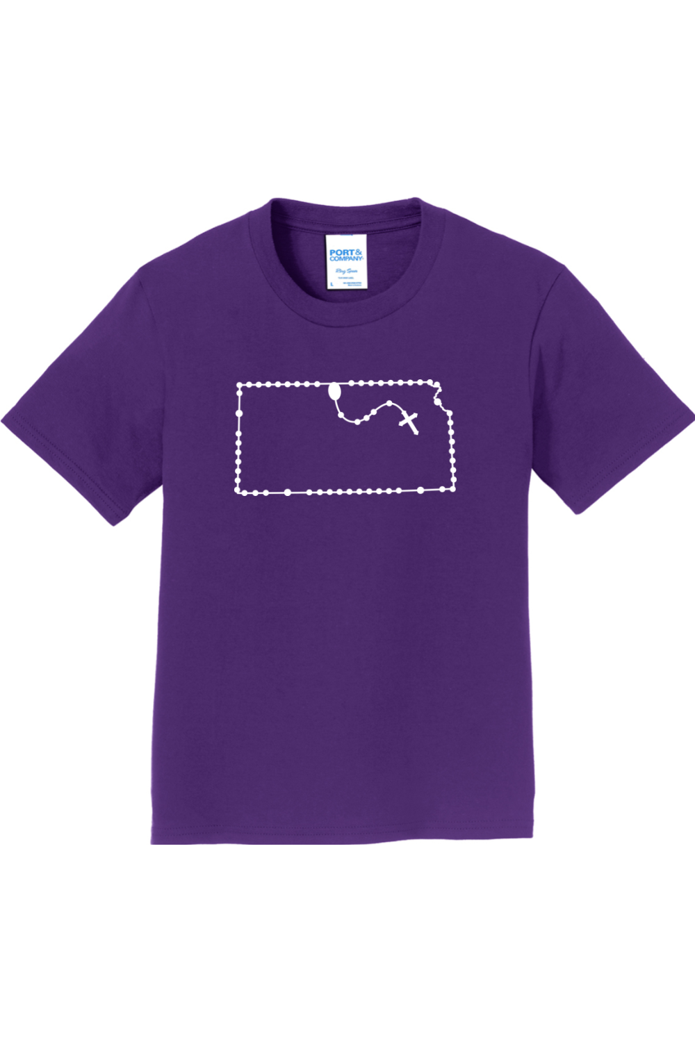 Kansas Catholic Rosary Youth T-shirt