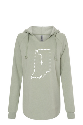 Indiana Catholic Rosary Drop Hoodie