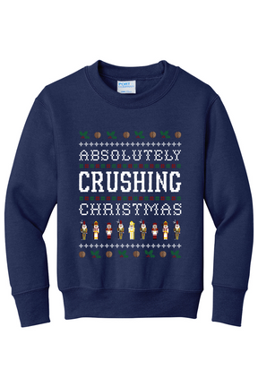 Absolutely Crushing Christmas - Youth Crewneck Sweatshirt