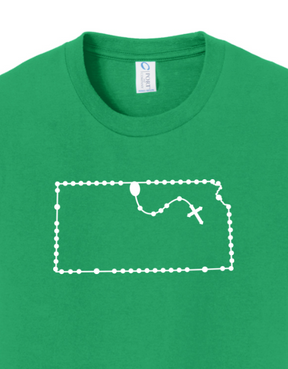 Kansas Catholic Rosary Youth T-shirt
