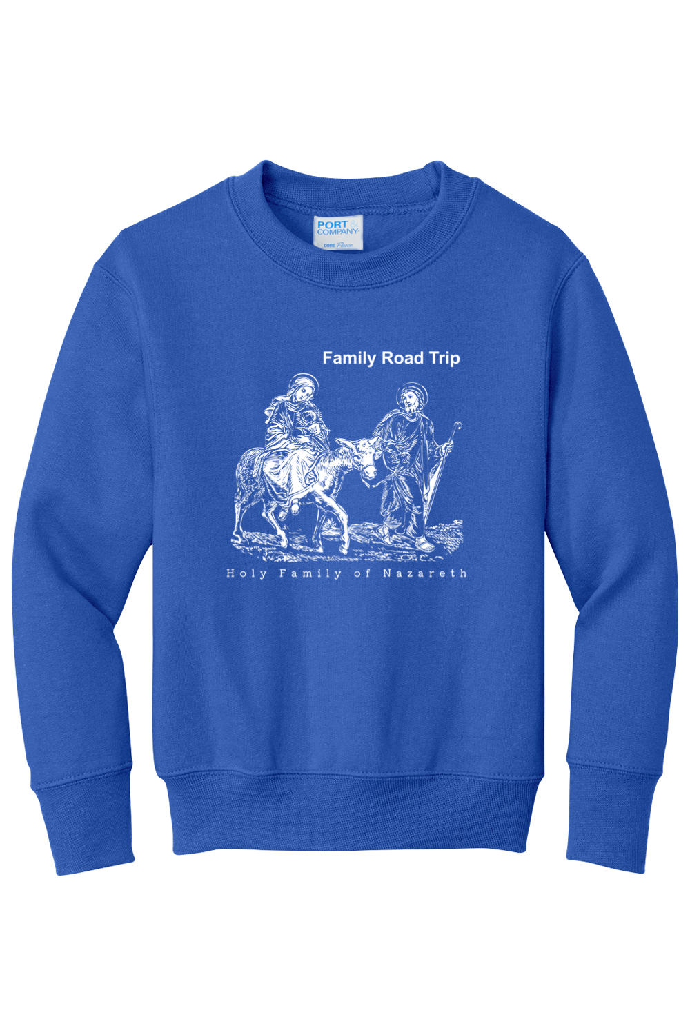 Family Road Trip - Holy Family - Youth Crewneck Sweatshirt