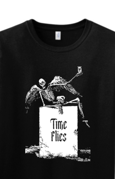 Time Flies - Memento Mori Adult T-Shirt