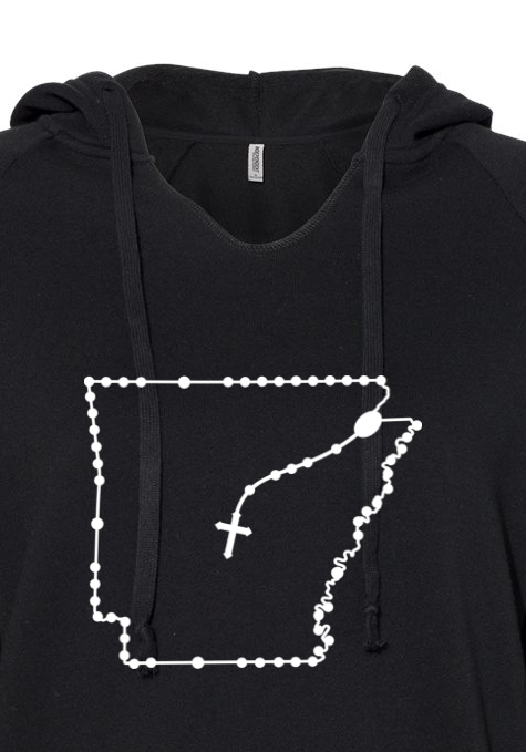 Arkansas Catholic Rosary Drop Hoodie