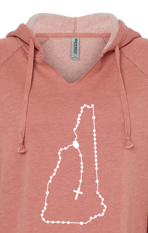 New Hampshire Catholic Rosary Drop Hoodie