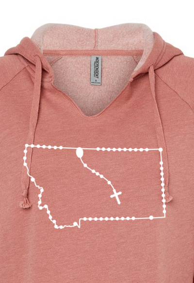 Montana Catholic Rosary Drop Hoodie