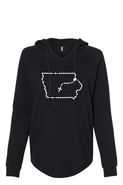 Iowa Catholic Rosary Drop Hoodie