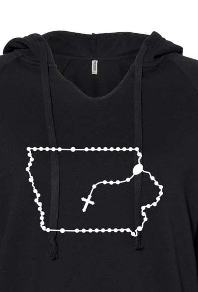 Iowa Catholic Rosary Drop Hoodie