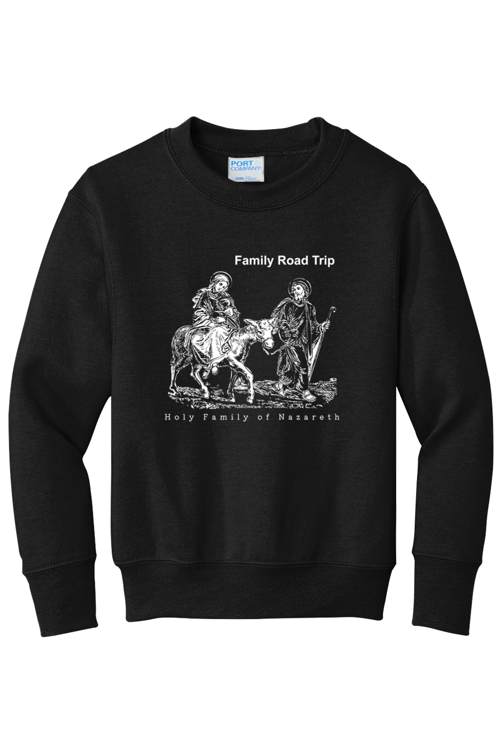 Family Road Trip - Holy Family - Youth Crewneck Sweatshirt