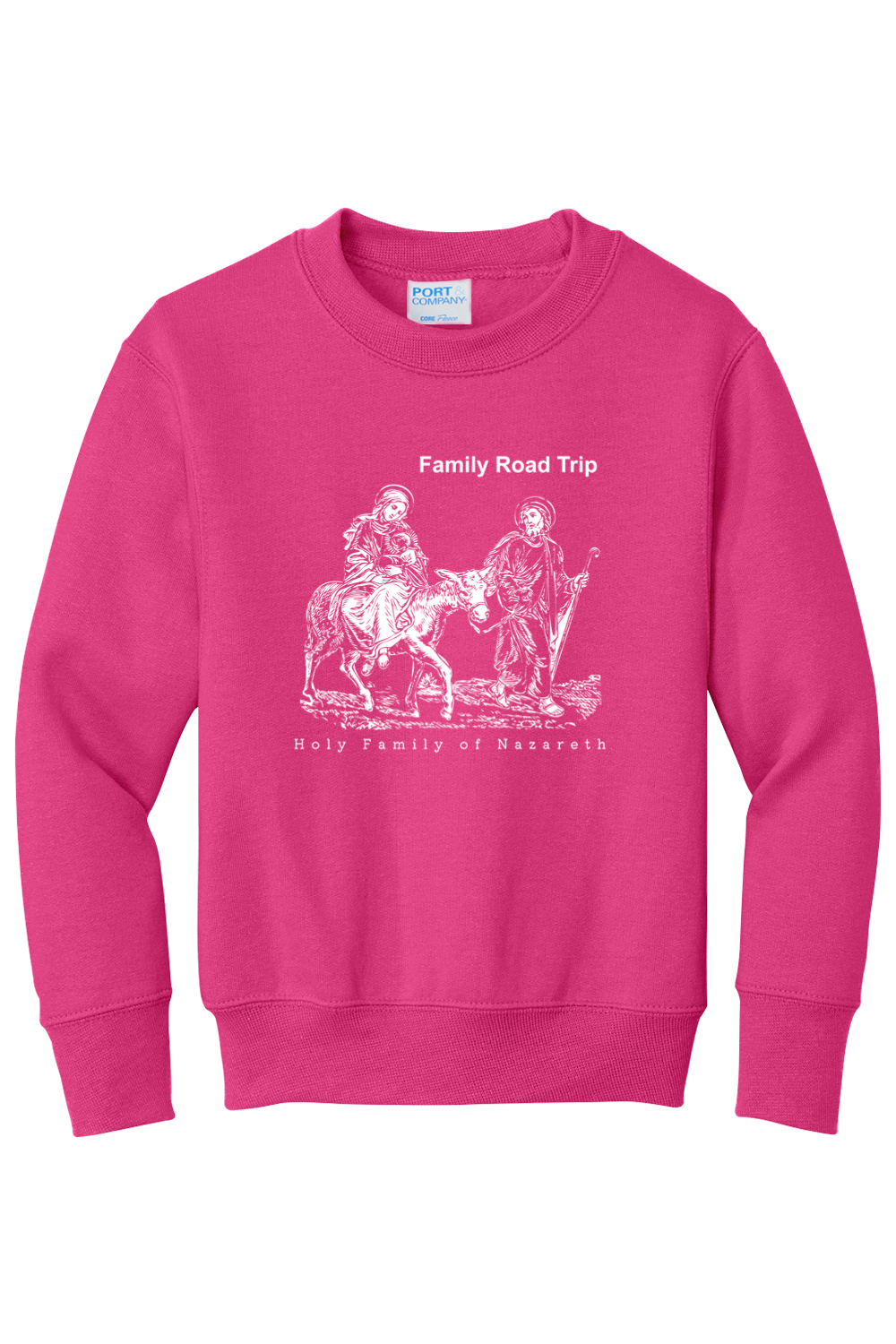 Family Road Trip - Holy Family - Youth Crewneck Sweatshirt