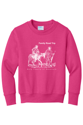 Family Road Trip - Holy Family - Youth Crewneck Sweatshirt