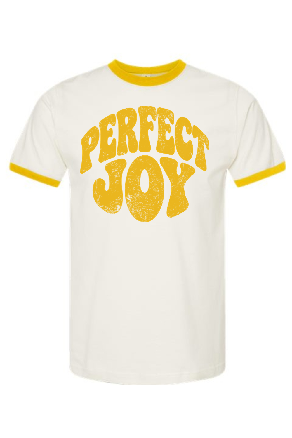 Perfect Joy - St. Francis of Assisi Adult Jersey Ringer T-Shirt