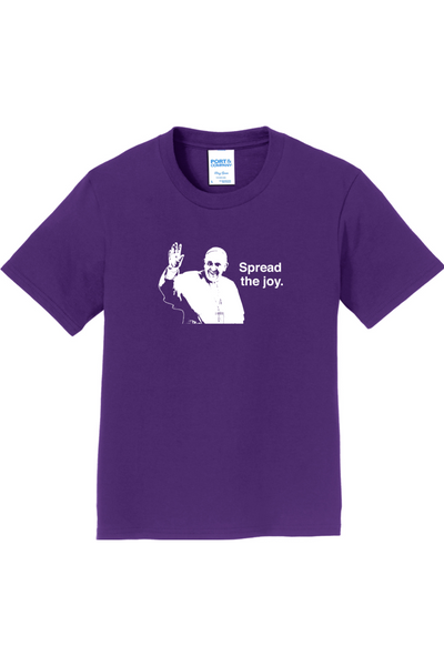 Spread the Joy - Pope Francis T-Shirt - youth