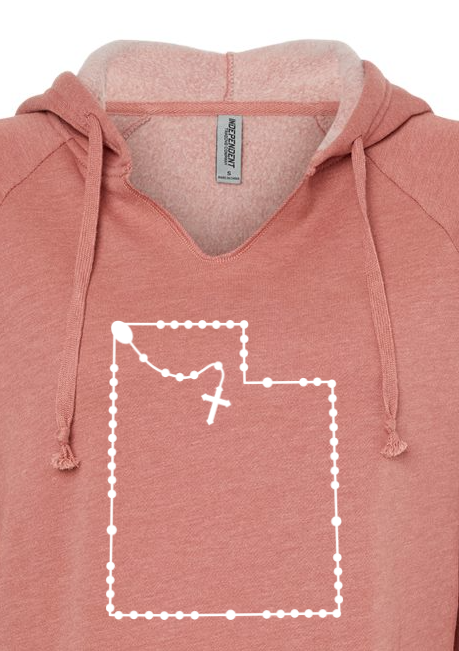 Utah Catholic Rosary Drop Hoodie