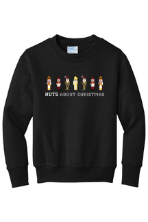 Nuts About Christmas - Youth Crewneck Sweatshirt