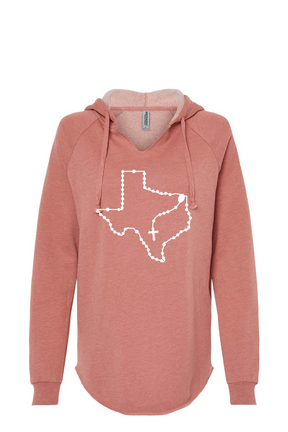 Texas Catholic Rosary Drop Hoodie
