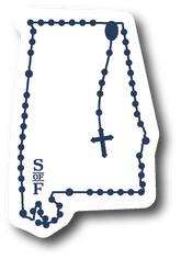 Alabama Catholic Rosary Sticker