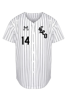 Pope Leo XIV Pinstripe Full Button Baseball Jersey