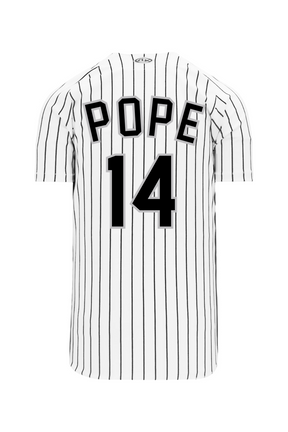 Pope Leo XIV Pinstripe Full Button Baseball Jersey