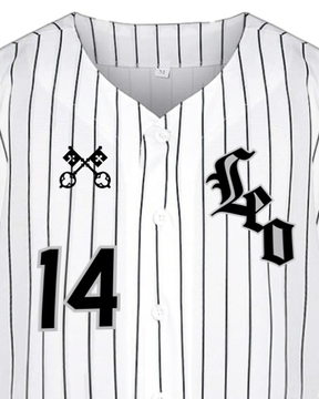 Pope Leo XIV Pinstripe Full Button Baseball Jersey