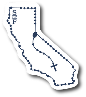California Catholic Rosary Sticker