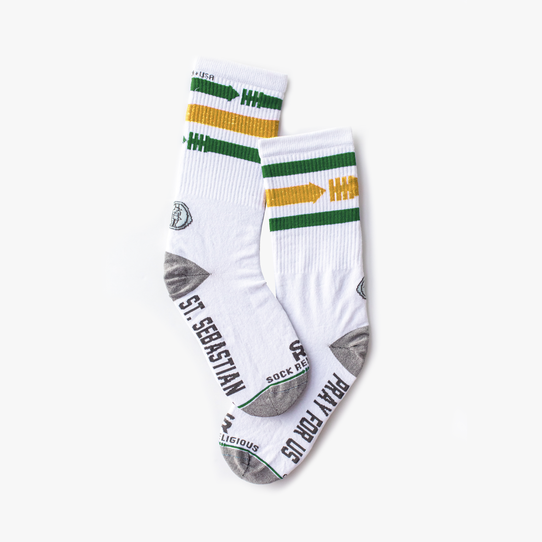 St. Sebastian - Patron of Athletes Adult Socks