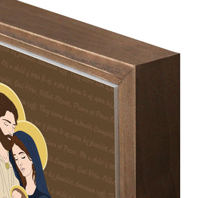 Holy Family  11.25x11.25 Framed Wood Block | Catholic Gifts & Decor-6