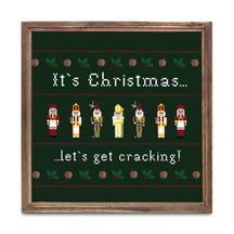 It's Christmas Let's Get Cracking 11.25x11.25 Framed Wood Block | Catholic Gifts & Decor-0