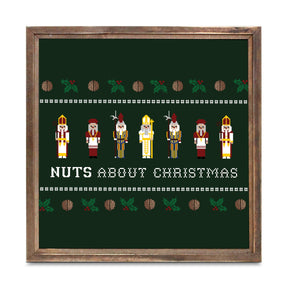 Nuts About Christmas  11.25x11.25 Framed Wood Block | Catholic Gifts & Decor-0