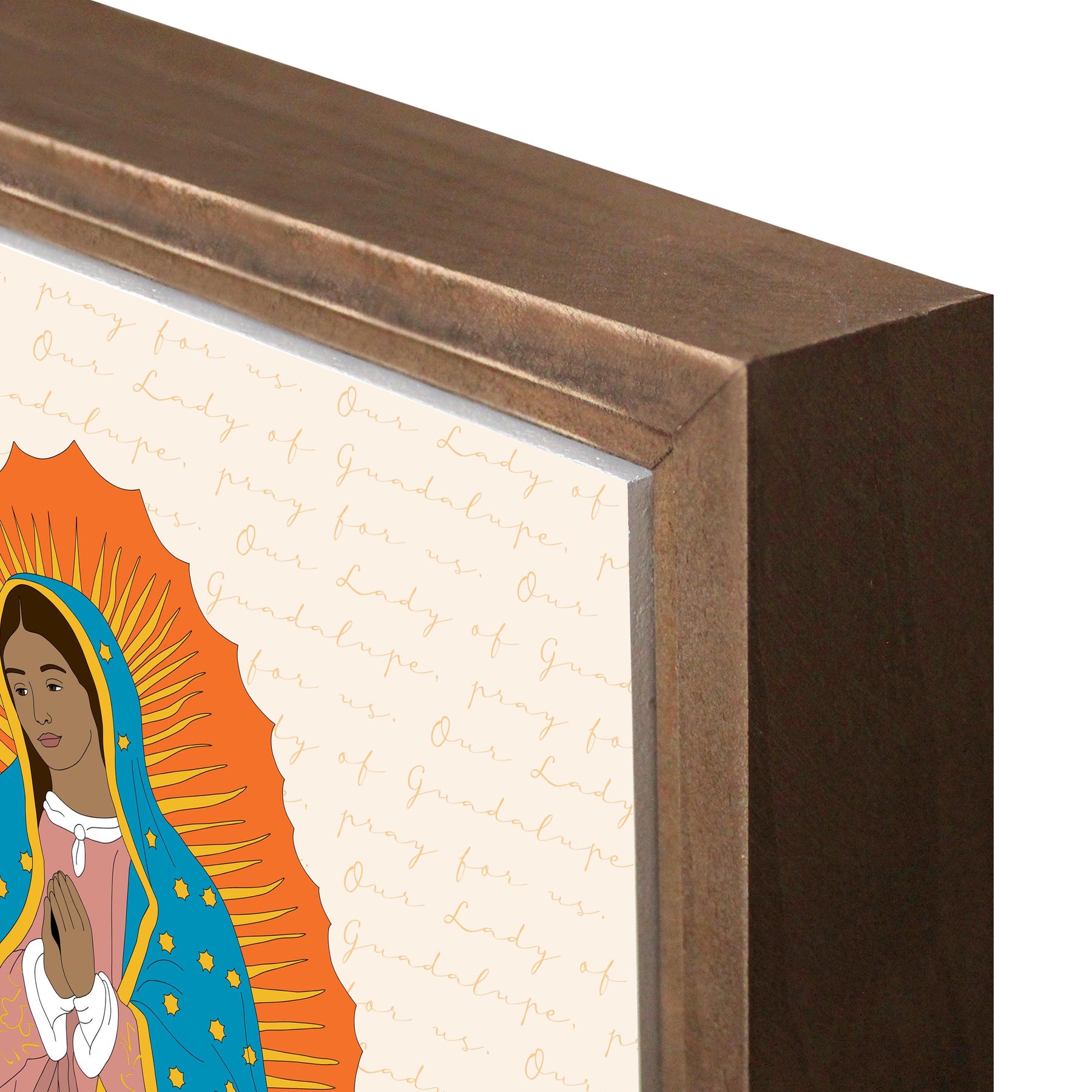 Our Lady of Guadalupe  11.25x11.25 Framed Wood Block -6