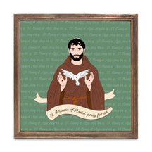 St. Francis of Assisi  11.25x11.25 Framed Wood Block | Catholic Gifts & Decor-0