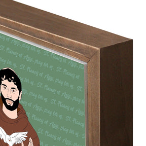 St. Francis of Assisi  11.25x11.25 Framed Wood Block | Catholic Gifts & Decor-6