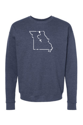 Missouri Catholic Rosary Crewneck Sweatshirt